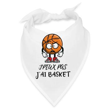 Ich kann nicht basketball, Basketball-Humor. - Bandana - Weiß - Vorne