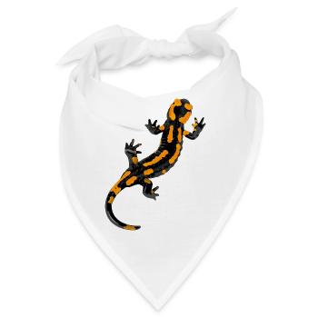 Salamander - Feuersalamander - Bandana - Weiß - Vorne
