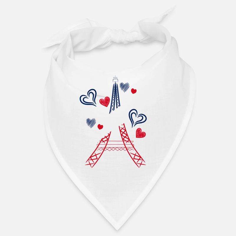 Tour Eiffel - Bandana - blanc