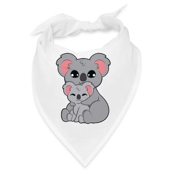 Koala Bär Umarmen - Bandana - Weiß - Vorne