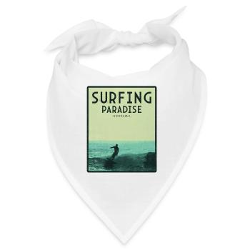 Surfenparadies Honolulu - Bandana - Weiß - Vorne