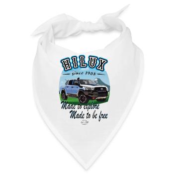 Hilux Erkunden - Bandana - Weiß - Vorne