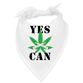 Cannabis-Crew 01 - Bandana - Weiß - Vorne
