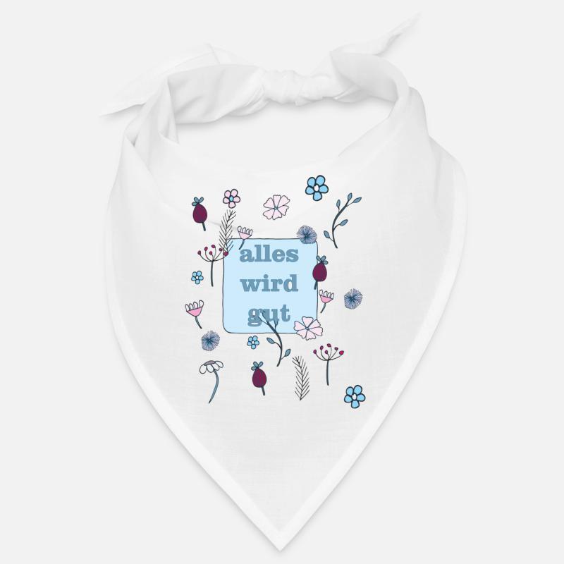 alles wird gut in blau Bandana