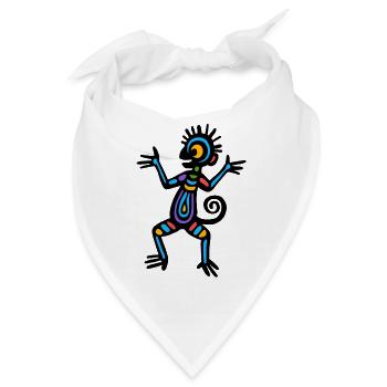 Kultur der Inkas, Symbol - Bandana - Weiß - Vorne