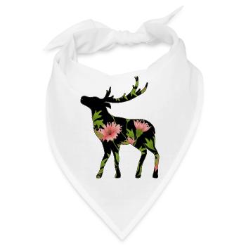 Hirsch - Bandana - Weiß - Vorne
