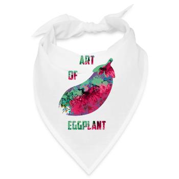 Kunst der Auberginen - Bandana - Weiß - Vorne