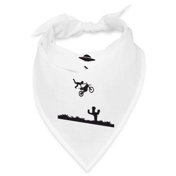 Motocross Stunt - Bandana - Weiß - Vorne