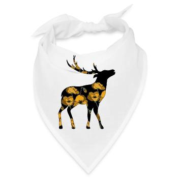 Hirsch - Bandana - Weiß - Vorne
