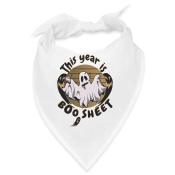Dieses Jahr ist Boo Schlecht - Bandana - Weiß - Vorne