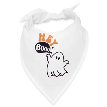 Hey booo - Bandana - Weiß - Vorne