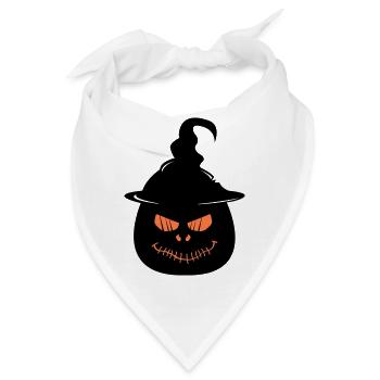 Kürbis Face - Bandana - Weiß - Vorne