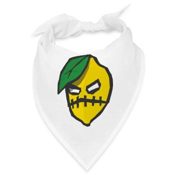 Zitrone - Bandana - Weiß - Vorne