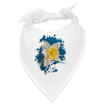Blume - Bandana - Weiß - Vorne