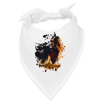 Feuer - Bandana - Weiß - Vorne