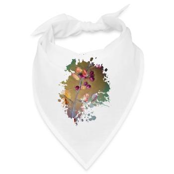 Pflanze - Bandana - Weiß - Vorne