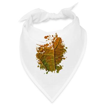 Blatt - Bandana - Weiß - Vorne