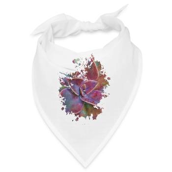 Pflanze - Bandana - Weiß - Vorne