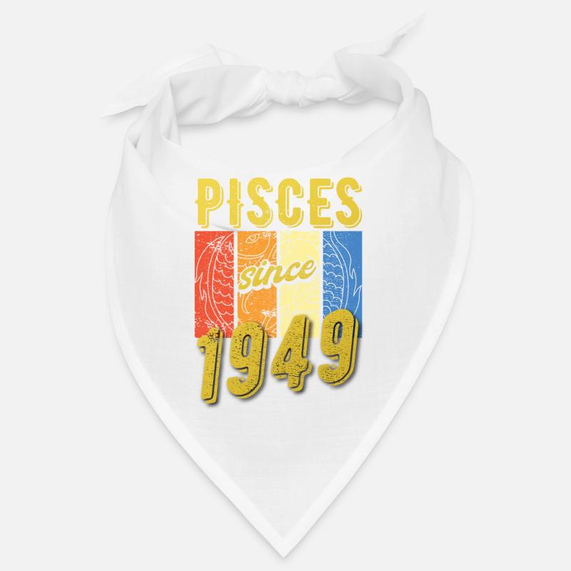 Fische 1949 Geburtstag Sternzeichen Geschenk Bandana