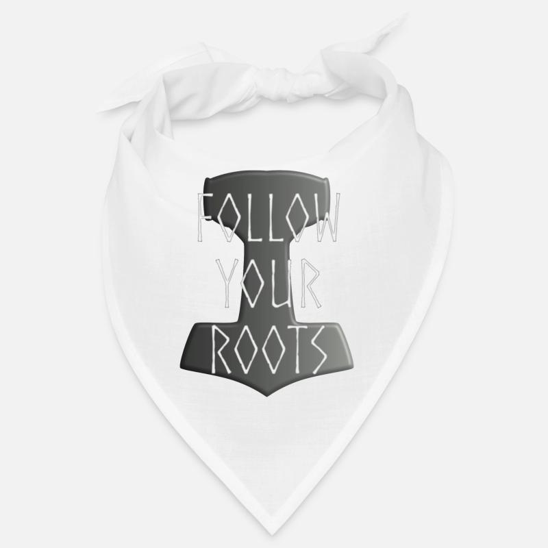 Mjölnir Donar Hammer Thor - Follow your Roots grey Bandana