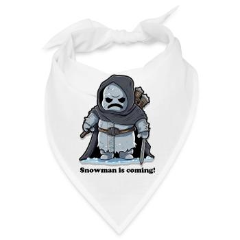 Snowman is coming - Bandana - Weiß - Vorne