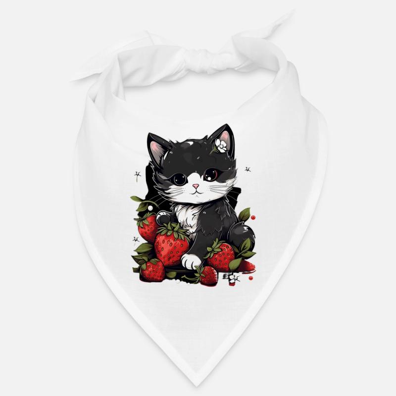 Katze Ragamuffin Erdbeere Geschenk Bandana
