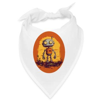 Robot - Bandana - Weiß - Vorne