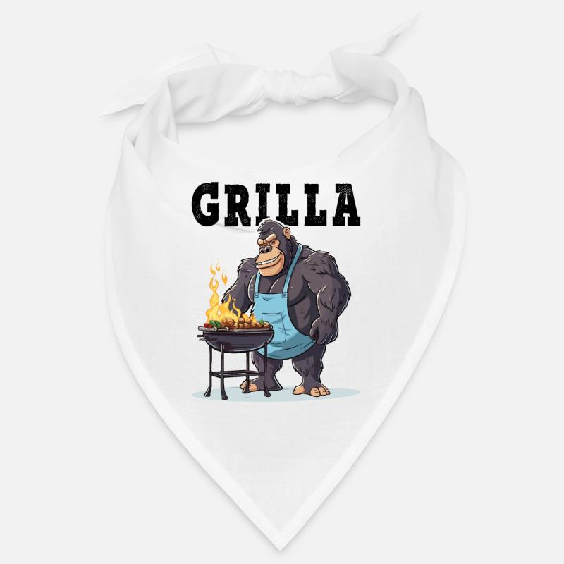 Grilling Grilla Griller Gorilla BBQ Saying Funny Bandana