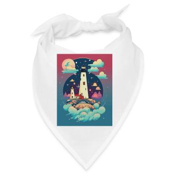Leuchtturm - Bandana - Weiß - Vorne