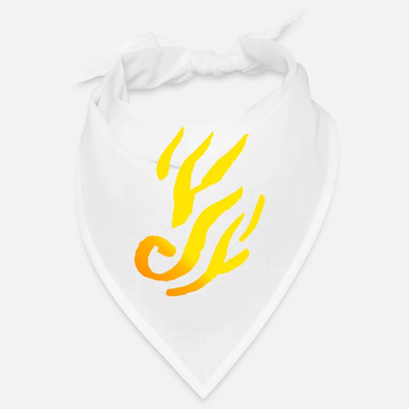 Fire Ornament - Minimal/Element Symbol Bandana