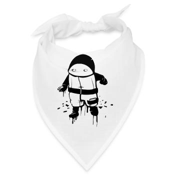 Clem Street Art - Bandana - Weiß - Vorne