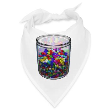 Edelstein-Topf - Bandana - Weiß - Vorne