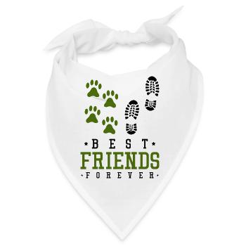 best friends forever 02 - Bandana - Weiß - Vorne