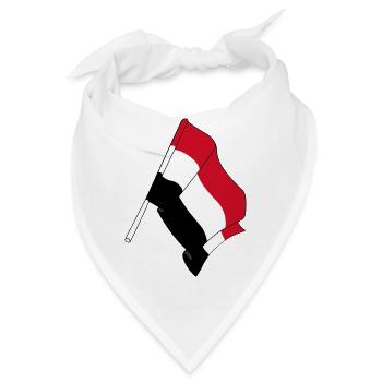 Flagge des Jemen - Bandana - Weiß - Vorne