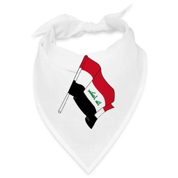 Flagge des Irak - Bandana - Weiß - Vorne
