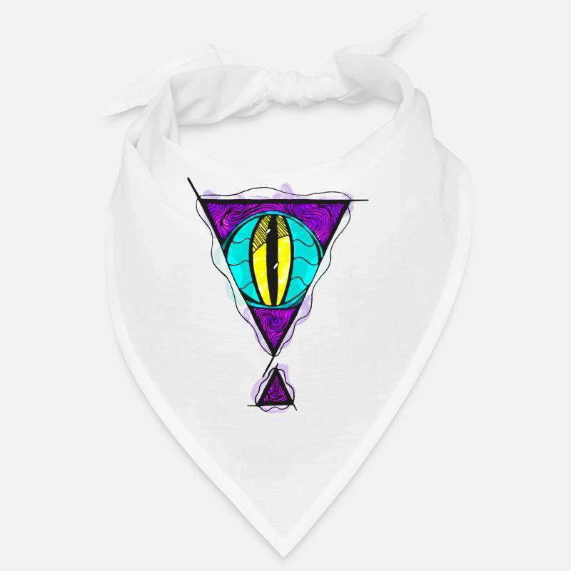 Œil de monstre extraterrestre avec ouverture dimensionnelle triangulaire Bandana