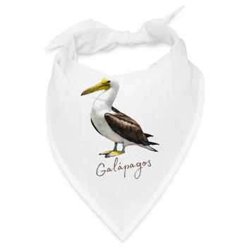 Vogel der Galapagos-Insel - Bandana - Weiß - Vorne