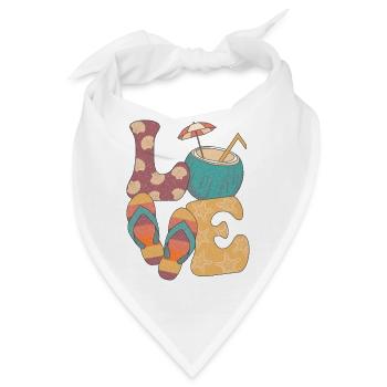 Sommerliche Liebe - Bandana - Weiß - Vorne