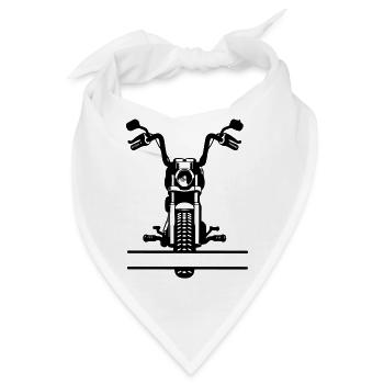 Motorsport-Chopper - Bandana - Weiß - Vorne