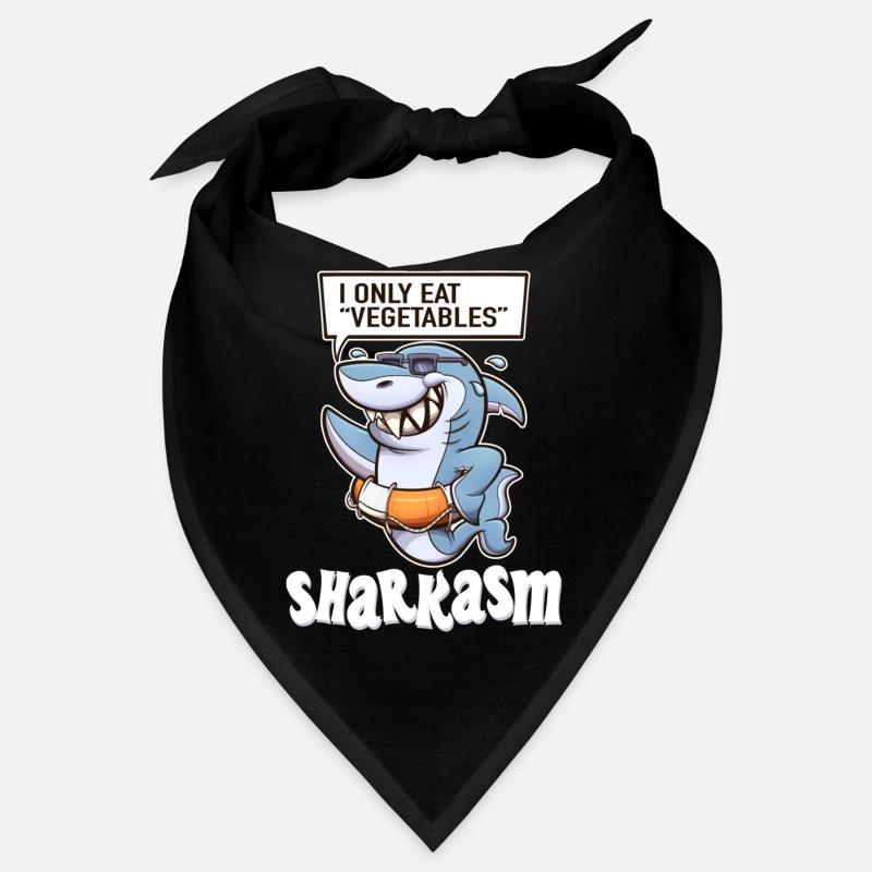 Sarcasm Shark Pun Sharkasm Funny Bandana