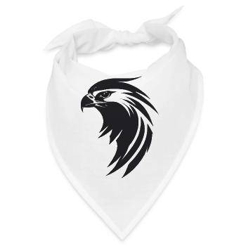 Adler Greifvogel Kopf - Bandana - Weiß - Vorne