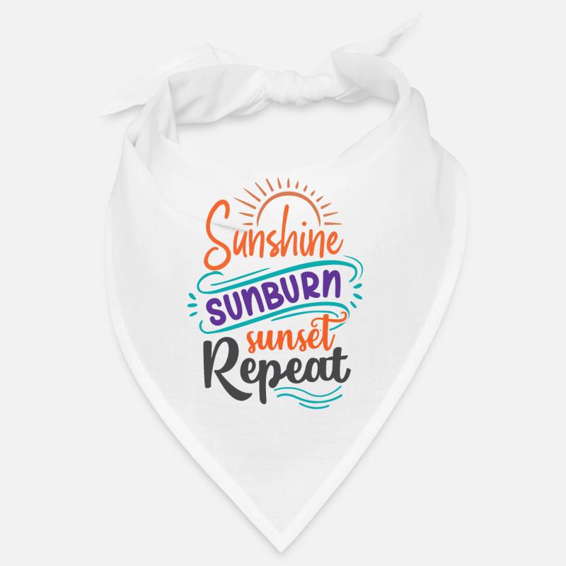 Sunshine Sunburn Sunset Repeat Bandana