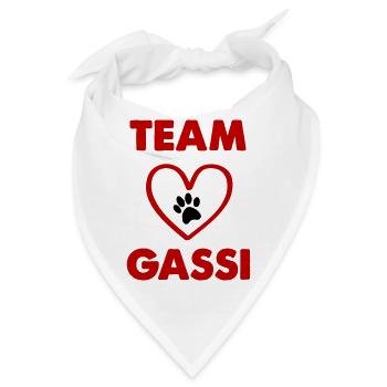 team gassi - Bandana - Weiß - Vorne