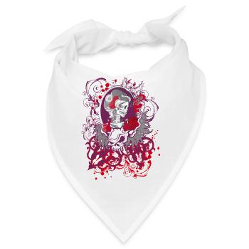 Dia de los Muertos - Bandana - Weiß - Vorne
