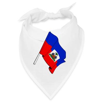 Flagge Haiti - Bandana - Weiß - Vorne