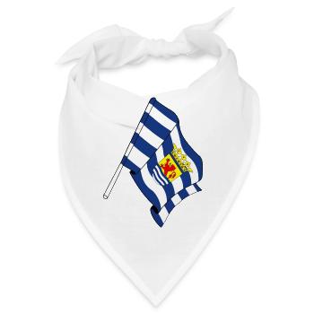 Flagge der Provinz Zeeland - Bandana - Weiß - Vorne