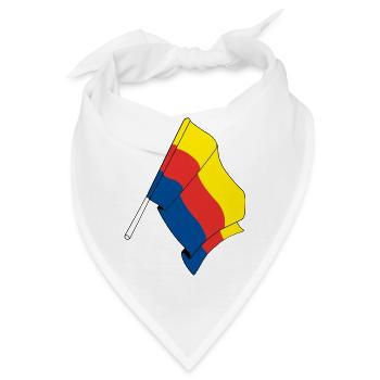 Flagge der Provinz Nordholland - Bandana - Weiß - Vorne