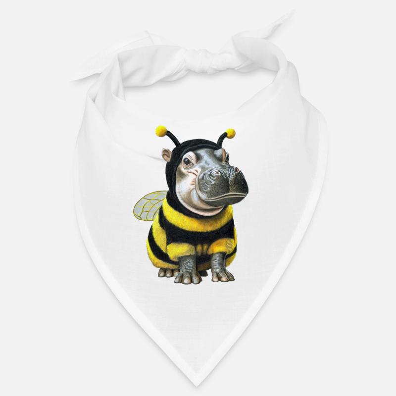 Abeille hippopotame 2 Bandana