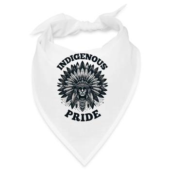 Stolz der amerikanischen Ureinwohner - Bandana - Weiß - Vorne