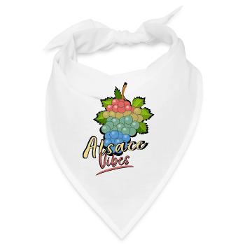 Elsass Vibes - Bandana - Weiß - Vorne